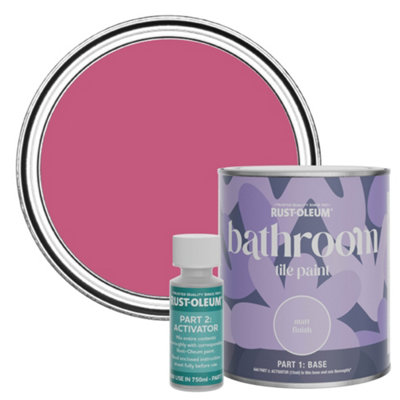 Rust-Oleum Raspberry Ripple Matt Bathroom Tile Paint 750Ml from B&Q