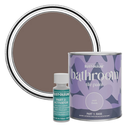 Rust-Oleum River's Edge Matt Bathroom Tile Paint 750Ml from B&Q