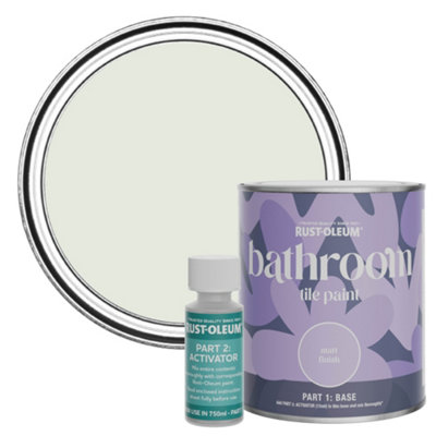 Rust-Oleum Sage Mist Matt Bathroom Tile Paint 750Ml from B&Q