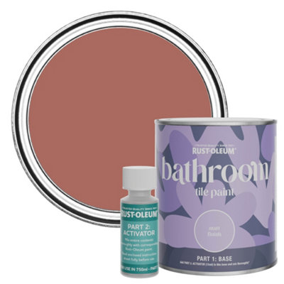 Rust-Oleum Salmon Matt Bathroom Tile Paint 750Ml from B&Q