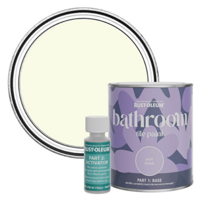 Rust-Oleum Shortbread Matt Bathroom Tile Paint 750Ml from B&Q