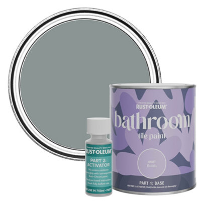 Rust-Oleum Slate Matt Bathroom Tile Paint 750Ml from B&Q