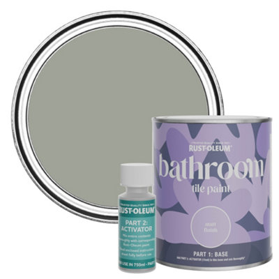 Rust-Oleum Tea Leaf Matt Bathroom Tile Paint 750Ml from B&Q