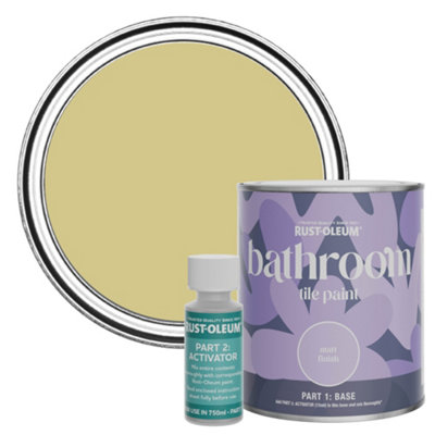 Rust-Oleum Wasabi Matt Bathroom Tile Paint 750Ml from B&Q