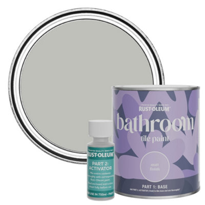Rust-Oleum Flint Matt Bathroom Tile Paint 750Ml from B&Q