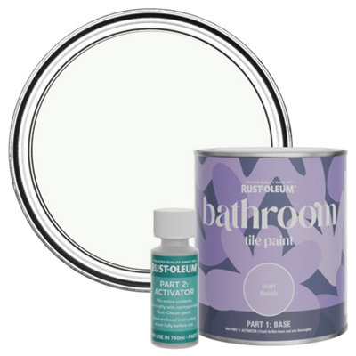 Rust-Oleum Still Water-Resistant Bathroom Tile Paint In Matt Finish 750Ml from B&Q