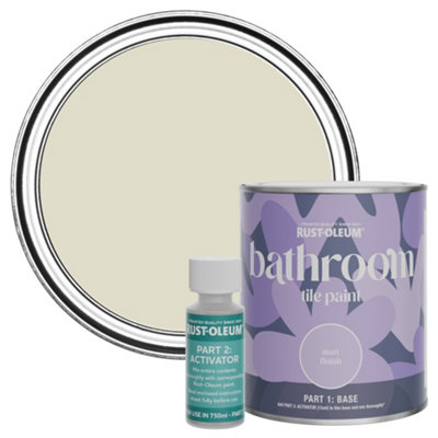 Rust-Oleum Relaxed Oats Water-Resistant Bathroom Tile Paint In Matt Finish 750Ml from B&Q