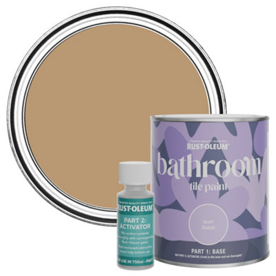 Rust-Oleum Fired Clay Water-Resistant Bathroom Tile Paint In Matt Finish 750Ml from B&Q