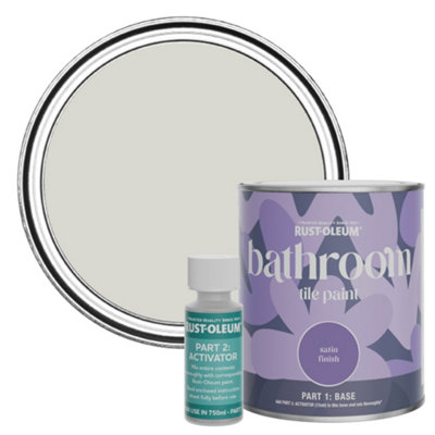 Rust-Oleum Bare Birch Satin Bathroom Tile Paint 750Ml from B&Q