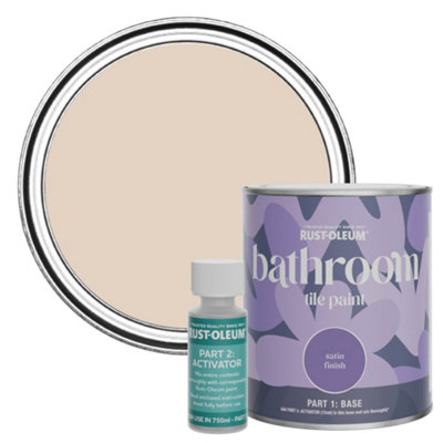 Rust-Oleum Homespun Satin Bathroom Tile Paint 750Ml from B&Q