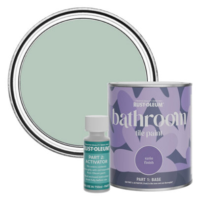 Rust-Oleum Leaplish Satin Bathroom Tile Paint 750Ml from B&Q
