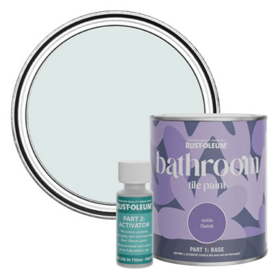 Rust-Oleum Marcella Satin Bathroom Tile Paint 750Ml from B&Q