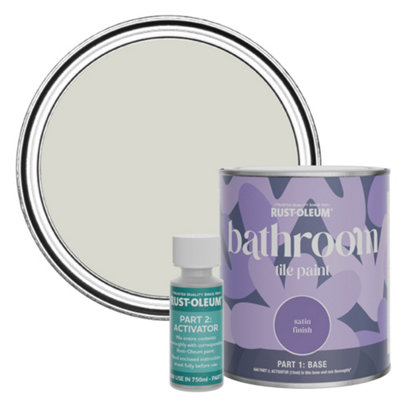 Rust-Oleum Mocha Satin Bathroom Tile Paint 750Ml from B&Q