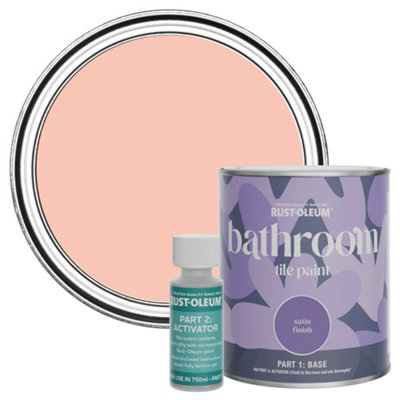 Rust-Oleum Happy As A Clam Water-Resistant Bathroom Tile Paint In Satin Finish 750Ml from B&Q
