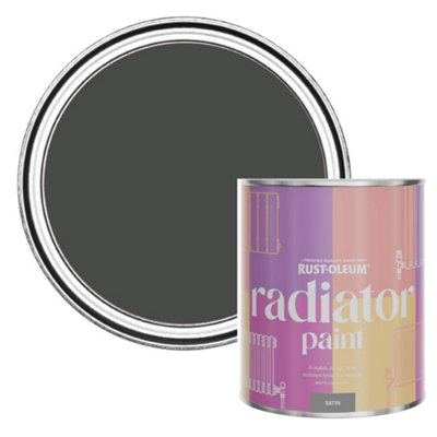 Rust-Oleum After Dinner Satin Radiator Paint 750Ml from B&Q