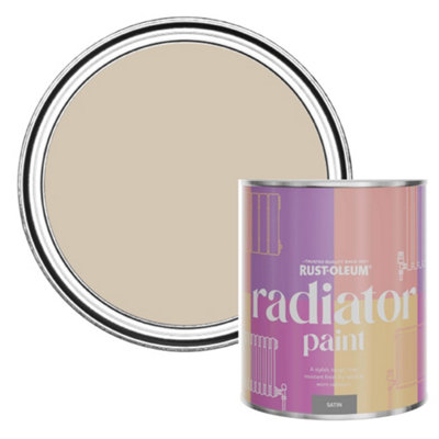 Rust-Oleum Butterscotch Satin Radiator Paint 750Ml from B&Q