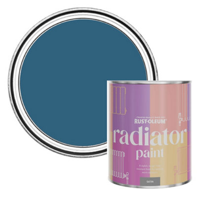 Rust-Oleum Cobalt Satin Radiator Paint 750Ml from B&Q