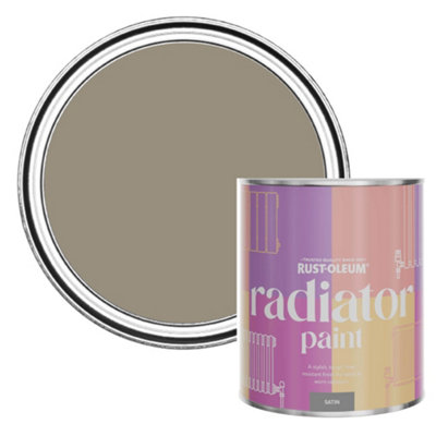 Rust-Oleum Cocoa Satin Radiator Paint 750Ml from B&Q