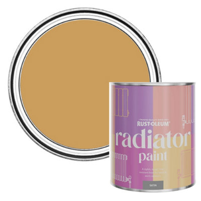 Rust-Oleum Dijon Satin Radiator Paint 750Ml from B&Q