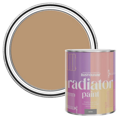 Rust-Oleum Fired Clay Satin Radiator Paint 750Ml from B&Q