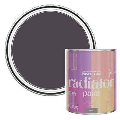 Rust-Oleum Grape Soda Satin Radiator Paint 750Ml from B&Q