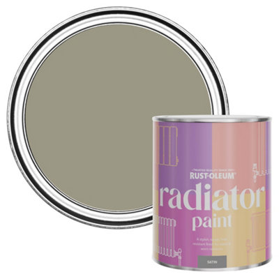 Rust-Oleum Grounded Satin Radiator Paint 750Ml from B&Q