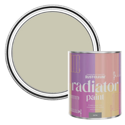 Rust-Oleum Half Light Satin Radiator Paint 750Ml from B&Q