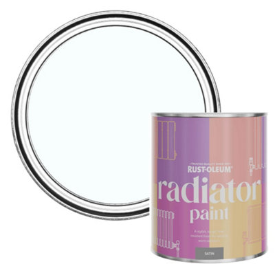 Rust-Oleum Icecap Satin Radiator Paint 750Ml from B&Q