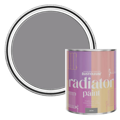 Rust-Oleum Iris Satin Radiator Paint 750Ml from B&Q