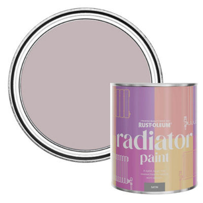 Rust-Oleum Lilac Wine Satin Radiator Paint 750Ml from B&Q