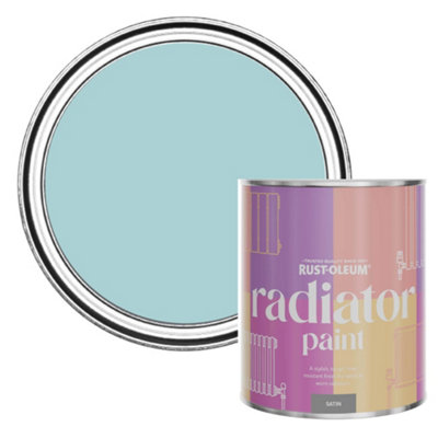 Rust-Oleum Little Cyclades Satin Radiator Paint 750Ml from B&Q