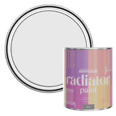 Rust-Oleum Monaco Mist Satin Radiator Paint 750Ml from B&Q