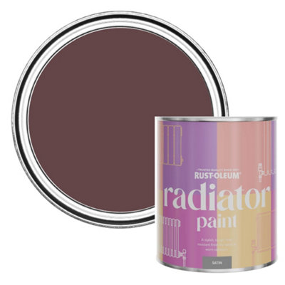 Rust-Oleum Mulberry Street Satin Radiator Paint 750Ml from B&Q