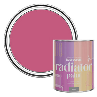 Rust-Oleum Raspberry Ripple Satin Radiator Paint 750Ml from B&Q