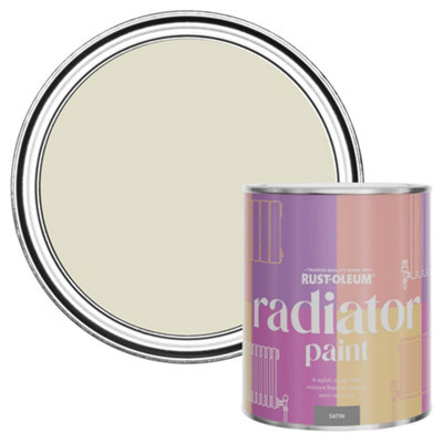 Rust-Oleum Relaxed Oats Satin Radiator Paint 750Ml from B&Q