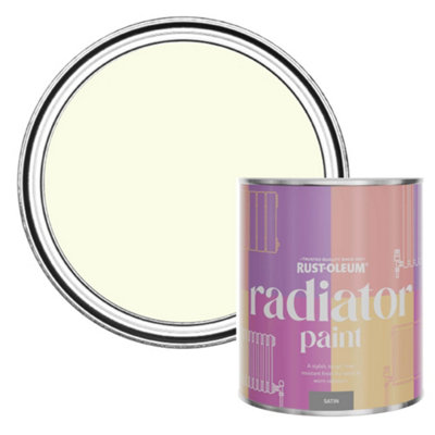 Rust-Oleum Shortbread Satin Radiator Paint 750Ml from B&Q