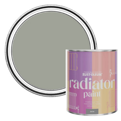 Rust-Oleum Tea Leaf Satin Radiator Paint 750Ml from B&Q