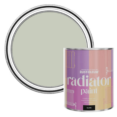 Rust-Oleum Aloe Gloss Radiator Paint 750Ml from B&Q