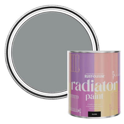 Rust-Oleum Mid-Anthracite Gloss Radiator Paint 750Ml from B&Q