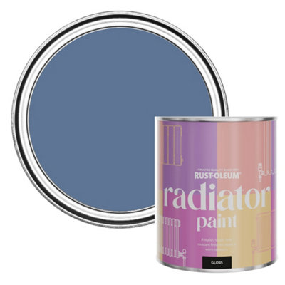 Rust-Oleum Blue River Gloss Radiator Paint 750Ml from B&Q