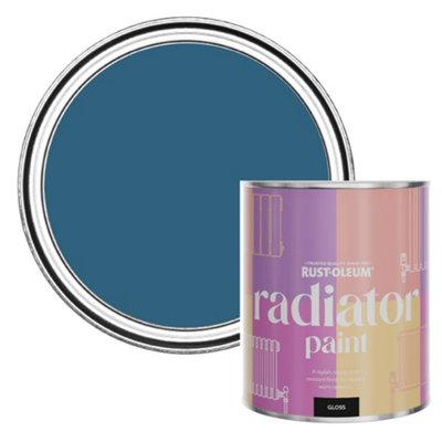 Rust-Oleum Cobalt Gloss Radiator Paint 750Ml from B&Q