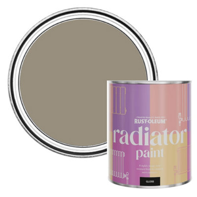 Rust-Oleum Cocoa Gloss Radiator Paint 750Ml from B&Q
