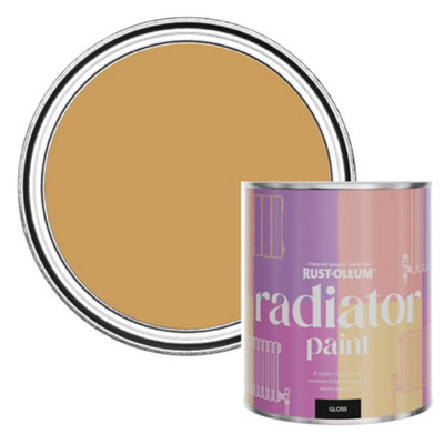 Rust-Oleum Dijon Gloss Radiator Paint 750Ml from B&Q