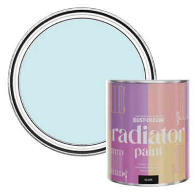 Rust-Oleum Duck Egg Gloss Radiator Paint 750Ml from B&Q