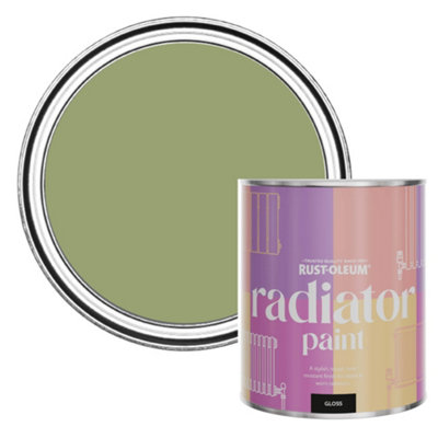 Rust-Oleum Familiar Ground Gloss Radiator Paint 750Ml from B&Q