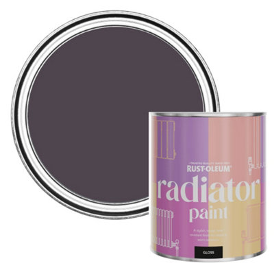 Rust-Oleum Grape Soda Gloss Radiator Paint 750Ml from B&Q