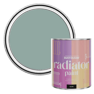 Rust-Oleum Gresham Blue Gloss Radiator Paint 750Ml from B&Q