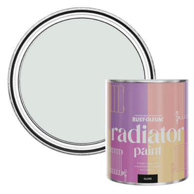 Rust-Oleum Library Grey Gloss Radiator Paint 750Ml from B&Q