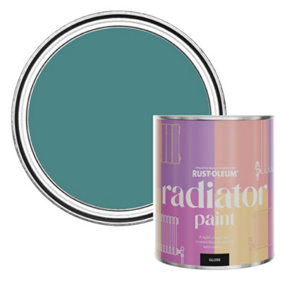 Rust-Oleum Peacock Suit Gloss Radiator Paint 750Ml from B&Q