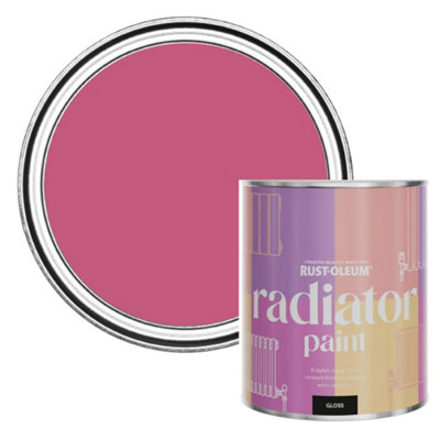 Rust-Oleum Raspberry Ripple Gloss Radiator Paint 750Ml from B&Q